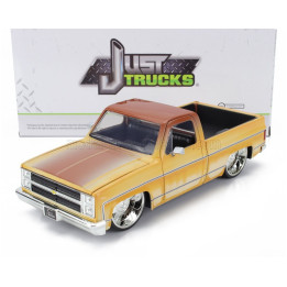 JADA CHEVROLET C-10 PICK-UP CUSTOM 1985 - 2 TONE CREAM BROWN 1/24