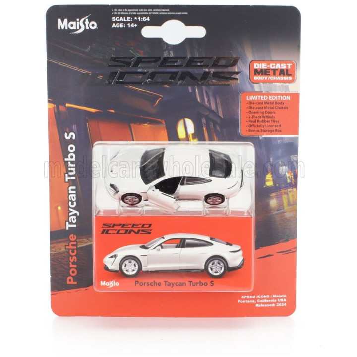 MAISTO PORSCHE TAYCAN TURBO S 2019 - WHITE 1/64