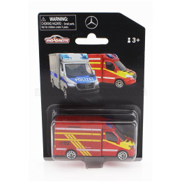 MAJORETTE MERCEDES BENZ SPRINTER VAN FEUERWEHR 2018 - RED YELLOW WHIT