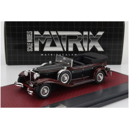 MATRIX SCALE MODELS CORD L-29 PHAETON SEDAN CABRIOLET OPEN 1931 - BLA