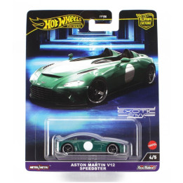 MATTEL HOT WHEELS ASTON MARTIN V12 SPEEDSTER 2021 - GREEN WHITE 1/64