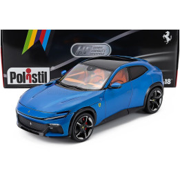 POLISTIL FERRARI PUROSANGUE 2022 - BLU CORSA - BLUE MET 1/18