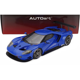AUTOART FORD USA GT LE MANS PLAIN BODY VERSION 2019 - BLUE 1/18