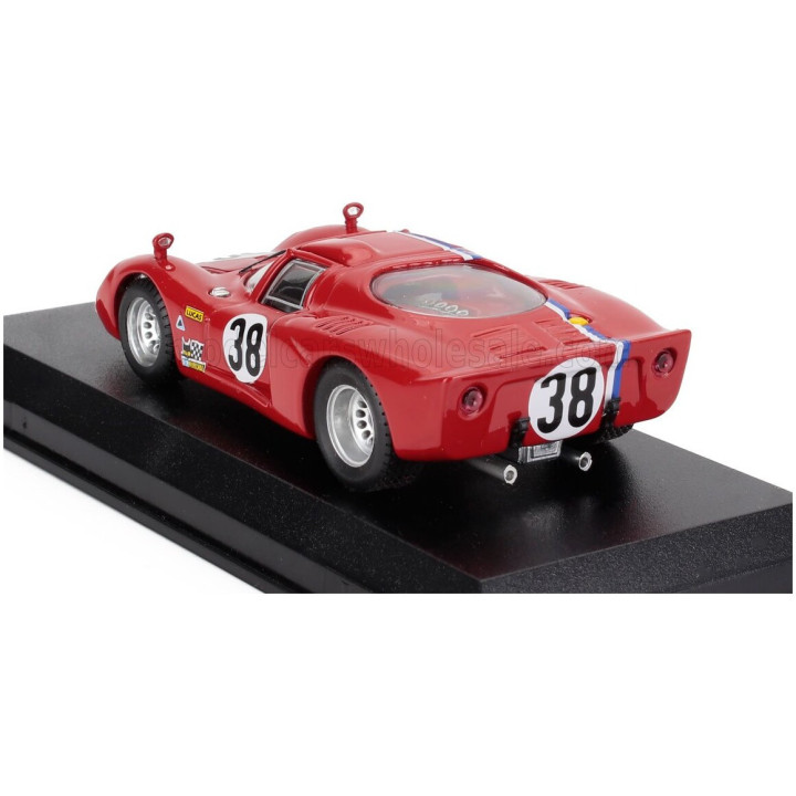 BEST MODEL ALFA ROMEO 33.2 COUPE N 38 TEST LE MANS 1968 GOSSELIN - TROSCH - RED 1/43