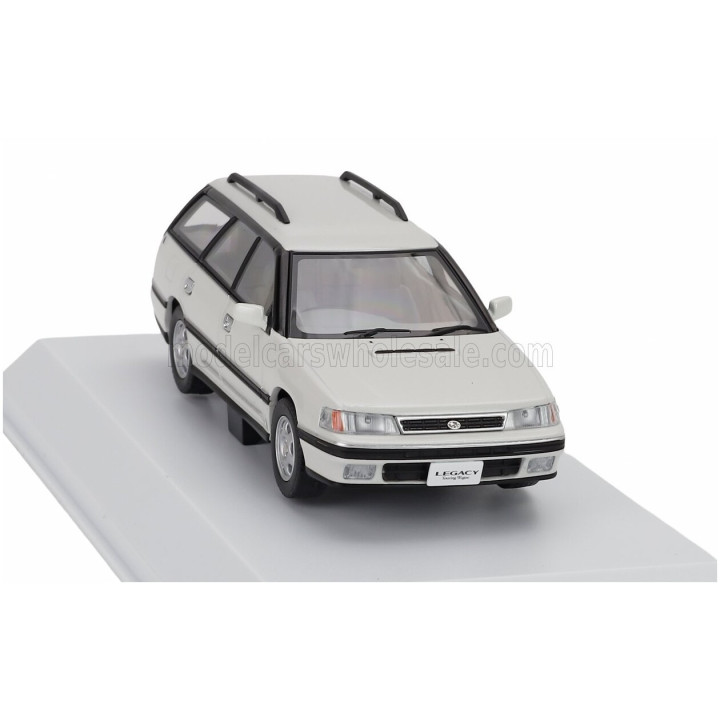 KYOSHO SUBARU LEGACY TOURING SW STATION WAGON GT 2001 - WHITE MET PEARL 1/43