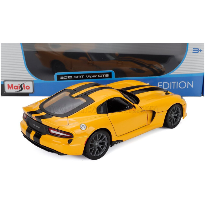 MAISTO DODGE VIPER GTS SRT COUPE 2013 - YELLOW BLACK 1/18