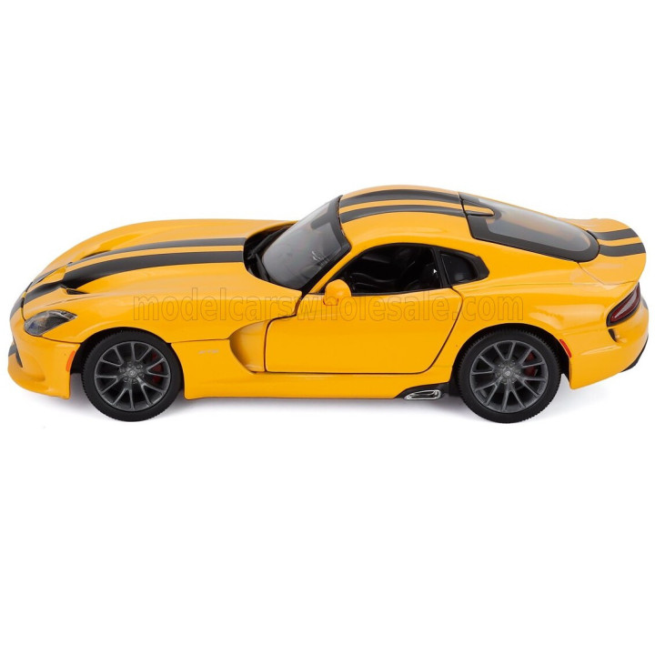 MAISTO DODGE VIPER GTS SRT COUPE 2013 - YELLOW BLACK 1/18