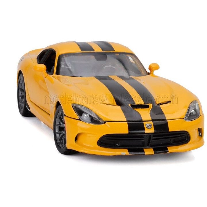 MAISTO DODGE VIPER GTS SRT COUPE 2013 - YELLOW BLACK 1/18