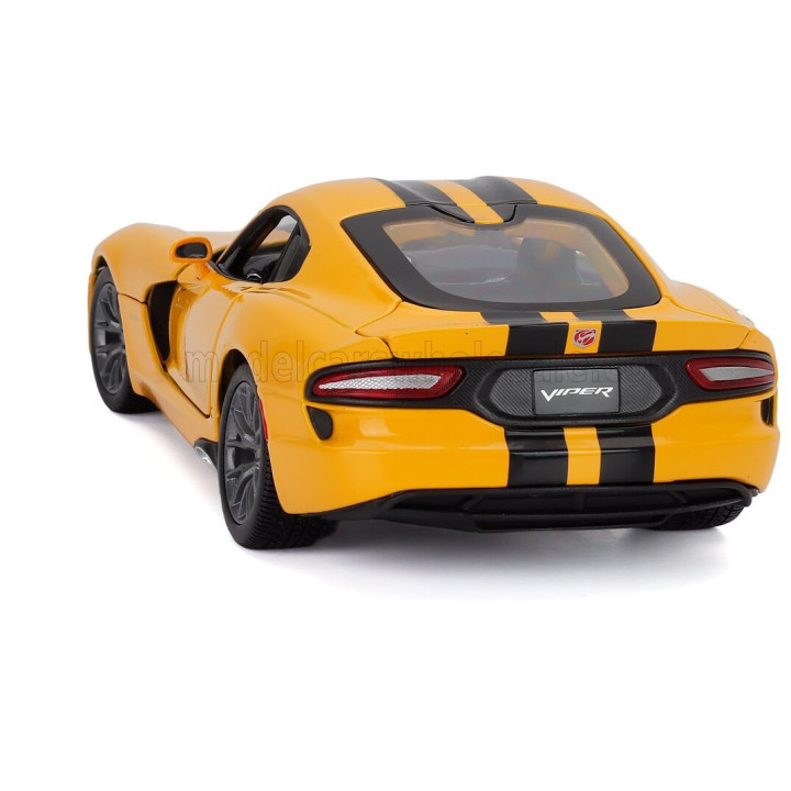 MAISTO DODGE VIPER GTS SRT COUPE 2013 - YELLOW BLACK 1/18