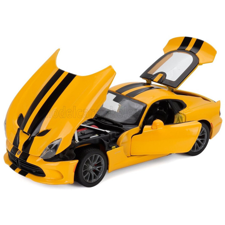 MAISTO DODGE VIPER GTS SRT COUPE 2013 - YELLOW BLACK 1/18