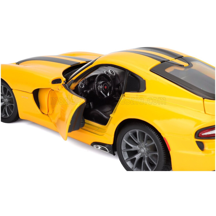 MAISTO DODGE VIPER GTS SRT COUPE 2013 - YELLOW BLACK 1/18