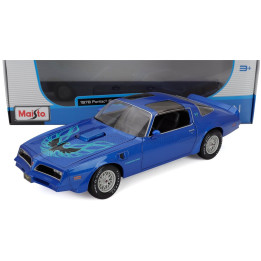 MAISTO PONTIAC FIREBIRD TRANS AM 1978 - BLUE 1/18