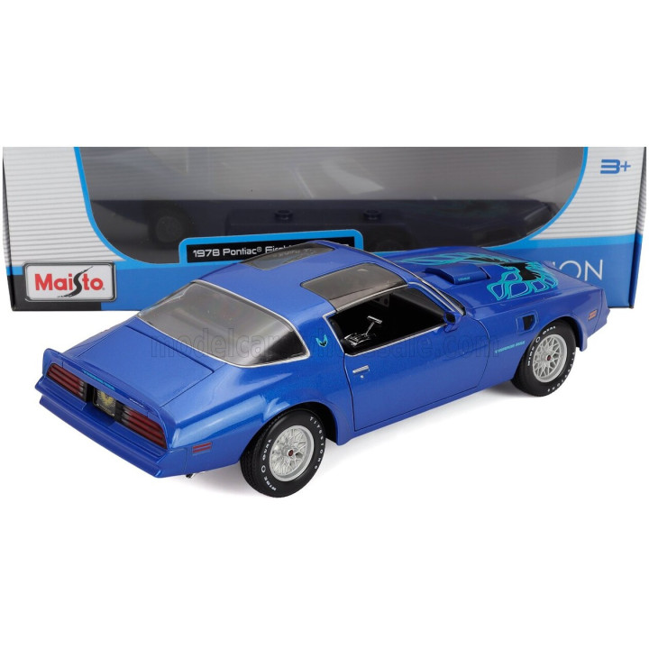 MAISTO PONTIAC FIREBIRD TRANS AM 1978 - BLUE 1/18