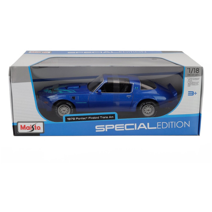 MAISTO PONTIAC FIREBIRD TRANS AM 1978 - BLUE 1/18
