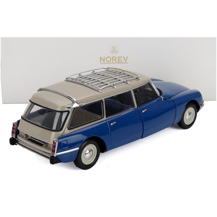 NOREV CITROEN ID19 BREAK SW STATION WAGON 1967 - DANUBE BLUE WHITE 1/18