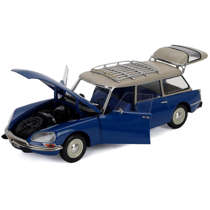 NOREV CITROEN ID19 BREAK SW STATION WAGON 1967 - DANUBE BLUE WHITE 1/18