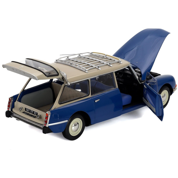 NOREV CITROEN ID19 BREAK SW STATION WAGON 1967 - DANUBE BLUE WHITE 1/18
