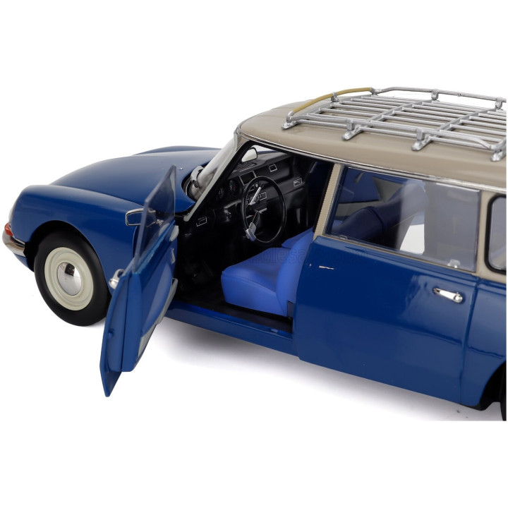 NOREV CITROEN ID19 BREAK SW STATION WAGON 1967 - DANUBE BLUE WHITE 1/18