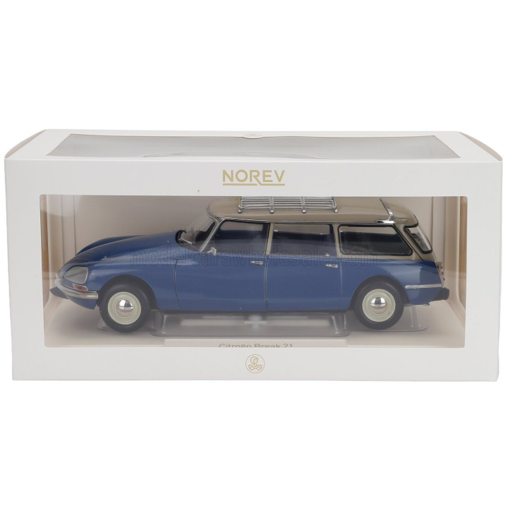NOREV CITROEN ID19 BREAK SW STATION WAGON 1967 - DANUBE BLUE WHITE 1/18