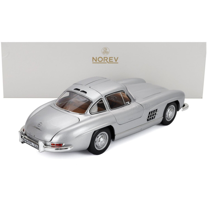 NOREV MERCEDES BENZ SL-CLASS 300SL COUPE GULLWING (W198) 1954 - SILVER 1/18