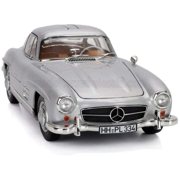 NOREV MERCEDES BENZ SL-CLASS 300SL COUPE GULLWING (W198) 1954 - SILVER 1/18