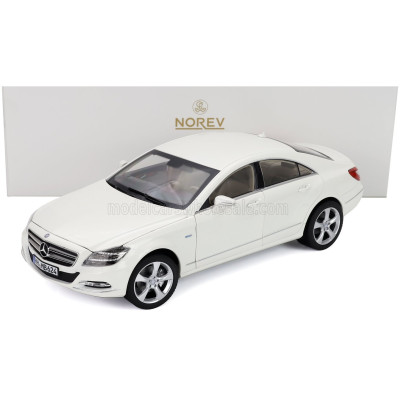 NOREV MERCEDES BENZ CLS-CLASS COUPE 2011 - BRILLIANT WHITE MET 1/18