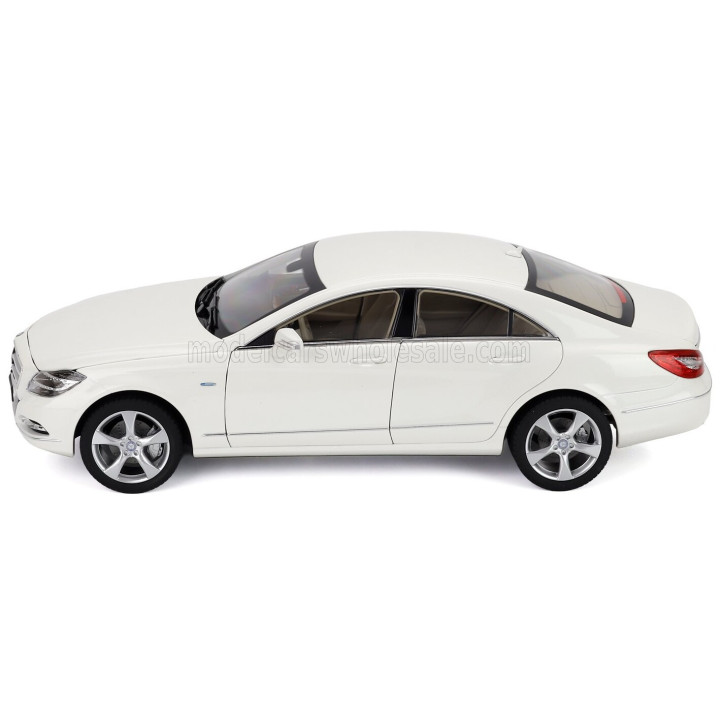 NOREV MERCEDES BENZ CLS-CLASS COUPE 2011 - BRILLIANT WHITE MET 1/18