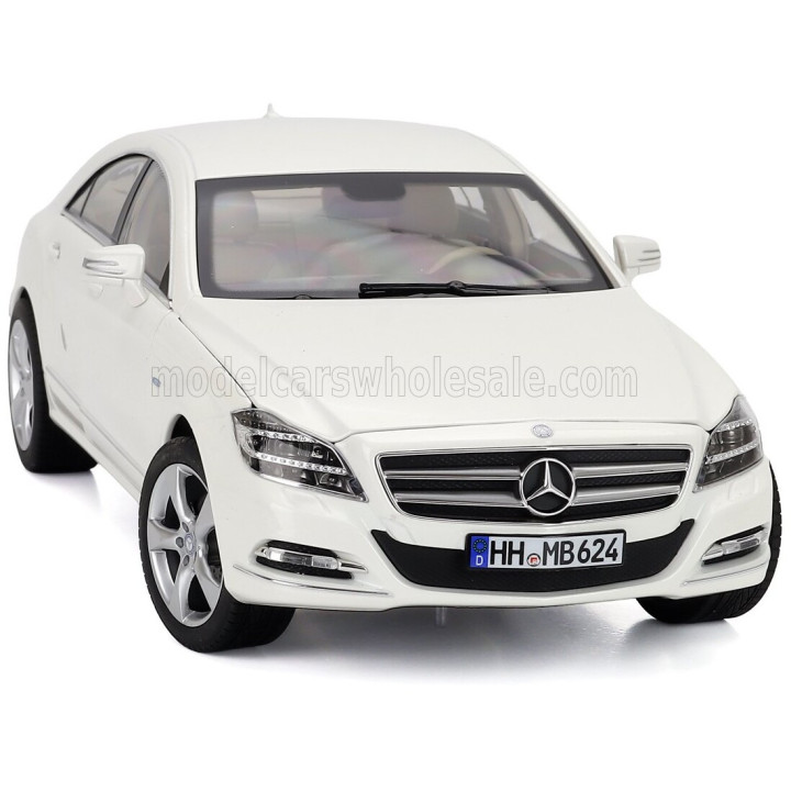 NOREV MERCEDES BENZ CLS-CLASS COUPE 2011 - BRILLIANT WHITE MET 1/18