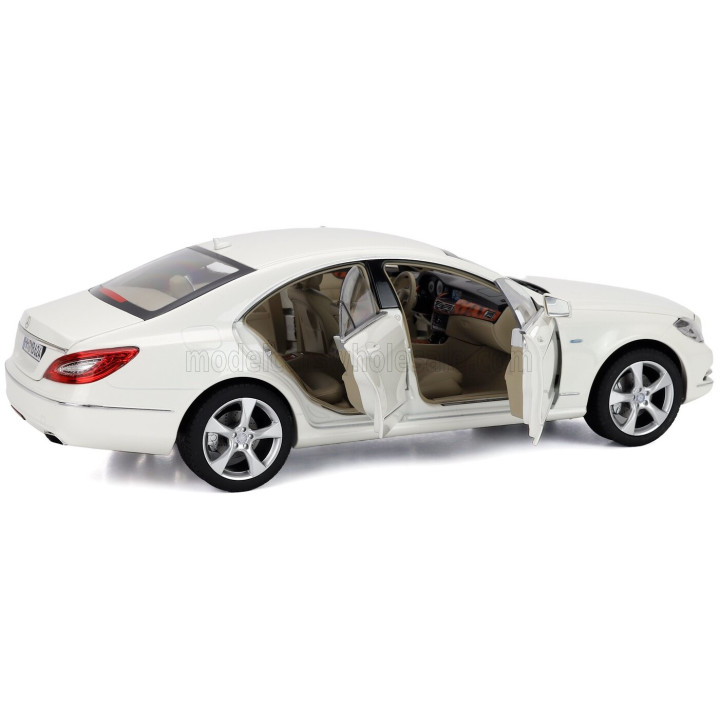 NOREV MERCEDES BENZ CLS-CLASS COUPE 2011 - BRILLIANT WHITE MET 1/18