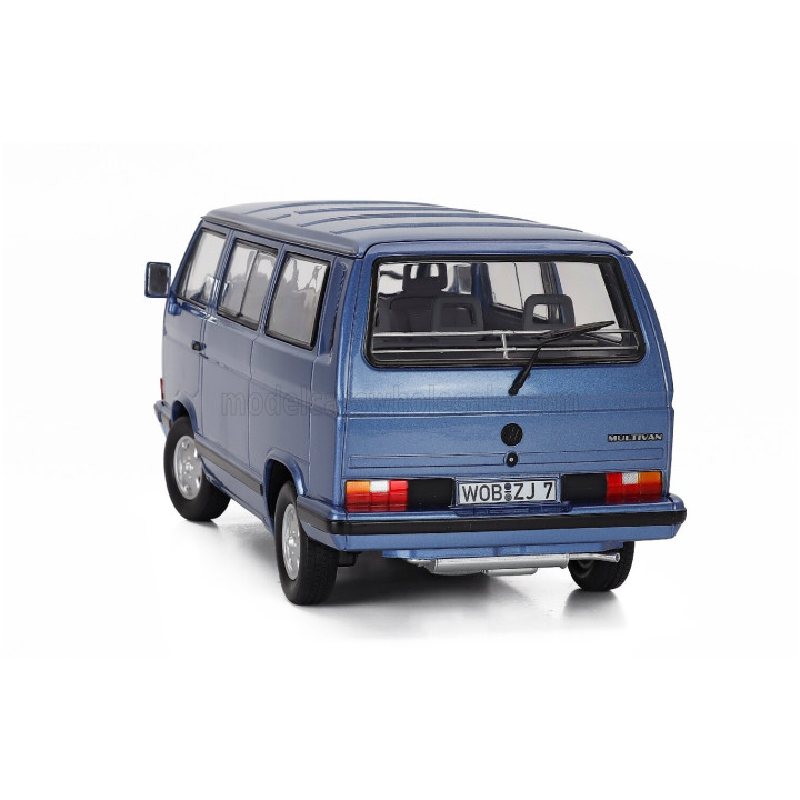 NOREV VOLKSWAGEN T3 MULTIVAN MINIBUS BLUE STAR 1992 - LIGHT BLUE MET 1/18