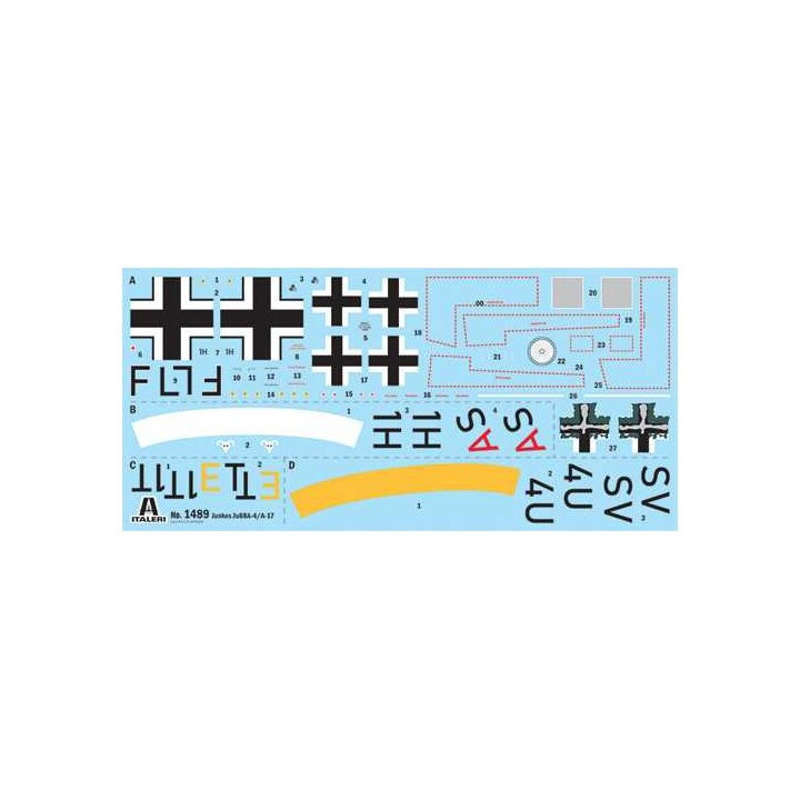 Model Kit letadlo 1489 - Junkers Ju 88 A-17 Torpedo Bomber (1:72)
