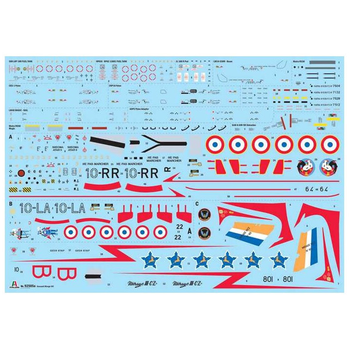 Model Kit letadlo 92505 - Mirage IIIC (1:32)