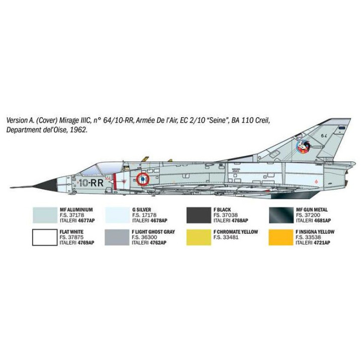 Model Kit letadlo 92505 - Mirage IIIC (1:32)