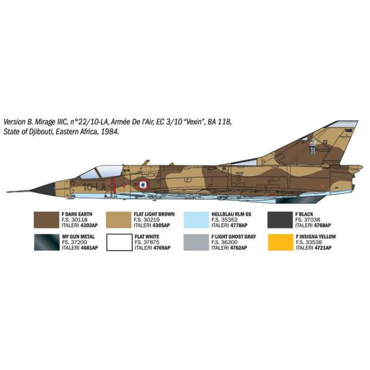 Model Kit letadlo 92505 - Mirage IIIC (1:32)