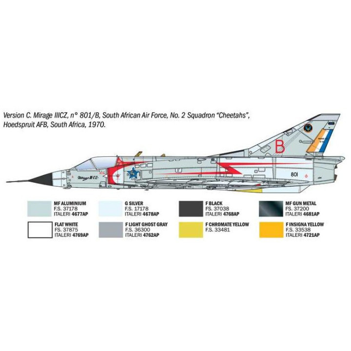 Model Kit letadlo 92505 - Mirage IIIC (1:32)