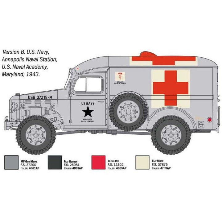 Model Kit military 90226 - Dodge WC54 Ambulance (1:35)