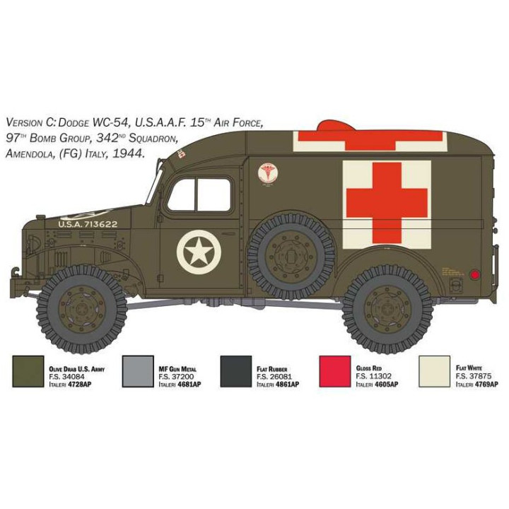 Model Kit military 90226 - Dodge WC54 Ambulance (1:35)