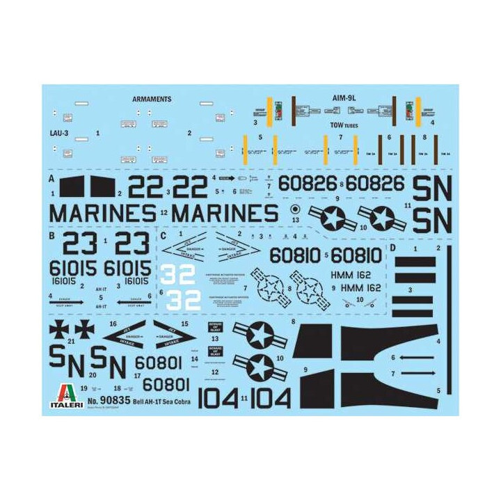 Model Kit vrtulník 90835 - AH-1T Sea Cobra (1:48)