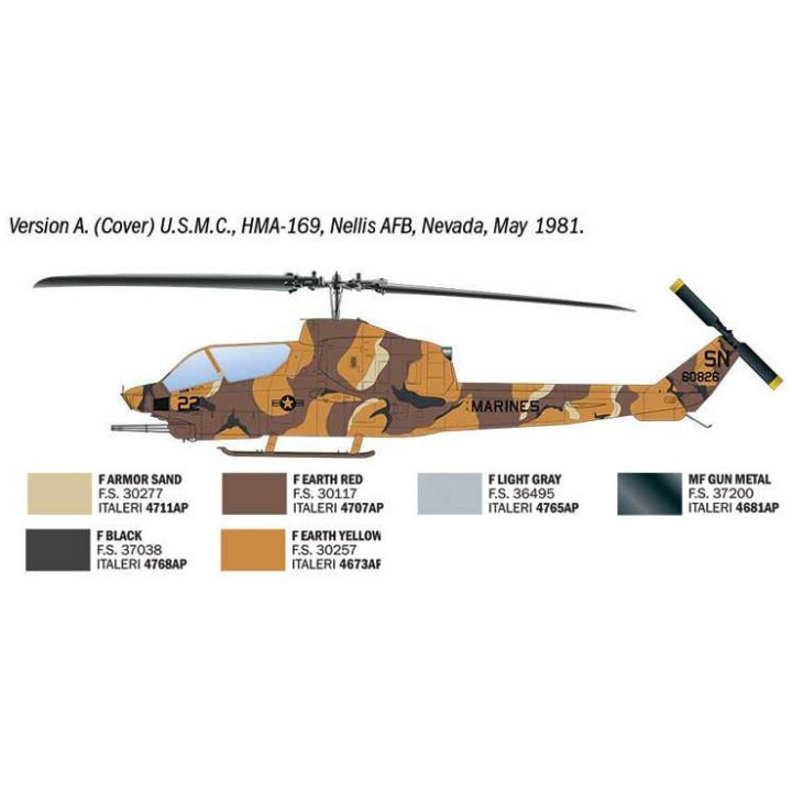 Model Kit vrtulník 90835 - AH-1T Sea Cobra (1:48)
