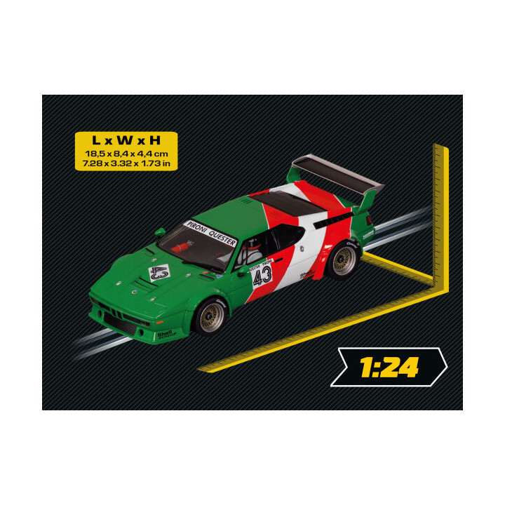 Auto Carrera D124 - 24022 BMW M1 Procar "No.43"