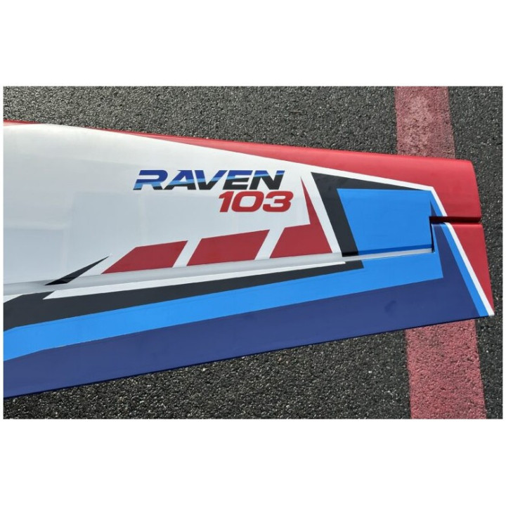 103" Raven (2,62m) 120cc Červená-Modrá