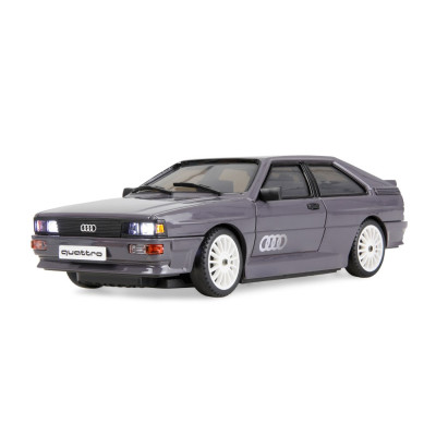 Audi quattro 1980 Onroad/Drift s gyroskopom, pohon 4WD, mierka 1:28, RTR, grafitovo šedá | RCsvet