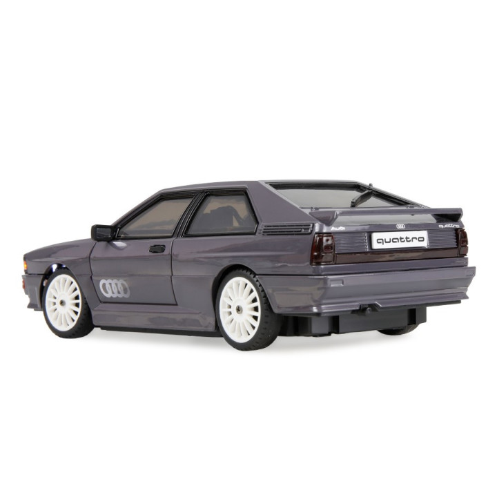 Audi quattro 1980 Onroad/Drift s gyroskopom, pohon 4WD, mierka 1:28, RTR, grafitovo šedá | RCsvet