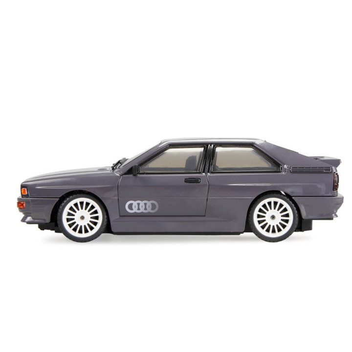 Audi quattro 1980 Onroad/Drift s gyroskopom, pohon 4WD, mierka 1:28, RTR, grafitovo šedá | RCsvet