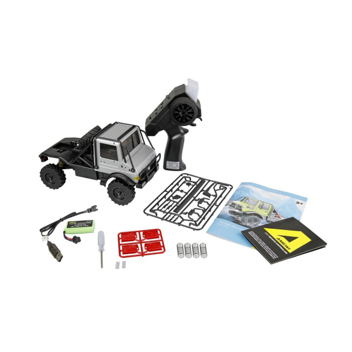 Mini RC kovový traktor s cisternovým návěsem 1:64 - zelený | RCsvet