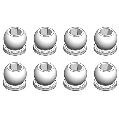 Kulové čepy tlumičů 5,8 mm, 8 ks