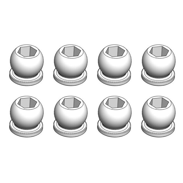 Kulové čepy tlumičů 5,8 mm, 8 ks
