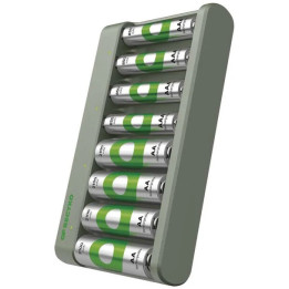 GP USB nabíječ ECO AA/AAA + 4xAA 2100mAh + 4xAAA 850mAh GP ReCyko