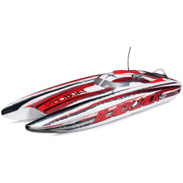 Proboat Blackjack 42" 8S Catamaran RTR bílý/červený