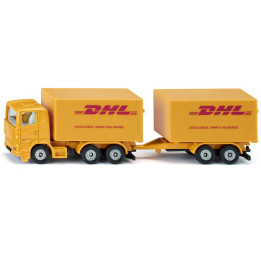 SIKU Blister - DHL kamion s přívěsem